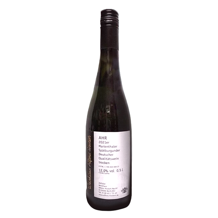 2021 Marienthaler Spätburgunder Qualitätswein trocken 500 ml. Rotwein trocken