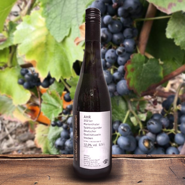 2021 Marienthaler Spätburgunder Qualitätswein trocken 500 ml. Rotwein trocken
