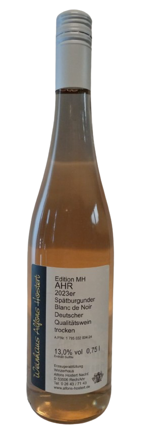 2023 Edition MH Spätburgunder Blanc de Noir Qualitätswein trocken 750 ml. Weißherbst
