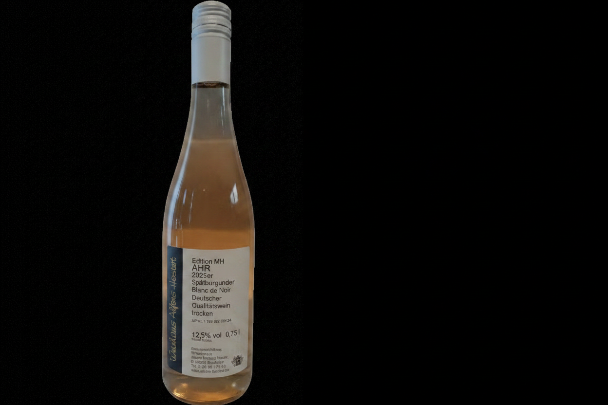 2025 Edition MH Spätburgunder Blanc de Noir Qualitätswein trocken 750 ml. Weißherbst