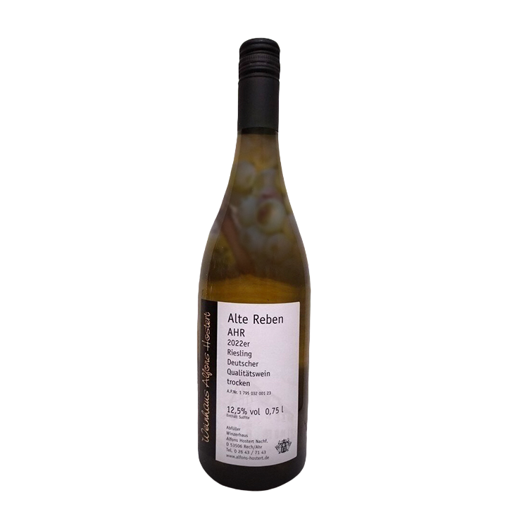 2022 Alte Reben Riesling Qualitätswein trocken 750 ml. Weißwein trocken