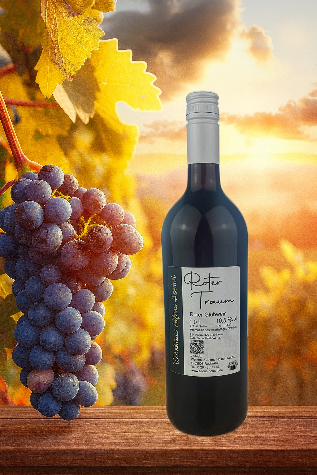 Roter Traum Winzerglühwein Rot 1000 ml. Glühwein